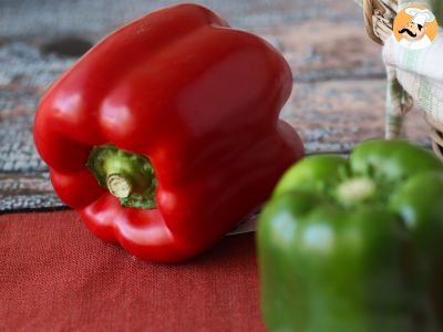 How do I peel baked peppers?