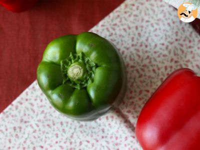 How do I peel peppers in the microwave?