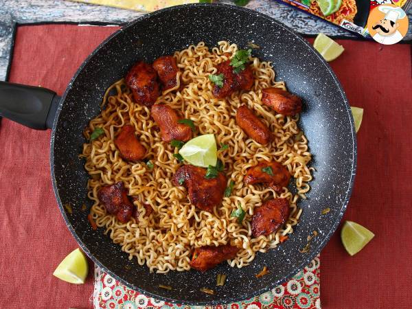 How to cook buldak habanero lime noodles, marinated chicken recipe! - photo 3