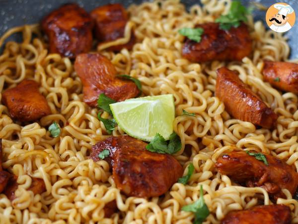 How to cook buldak habanero lime noodles, marinated chicken recipe! - photo 7