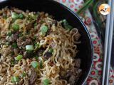 How to cook instant noodles? Quick recipe with beef and mushrooms!, photo 3