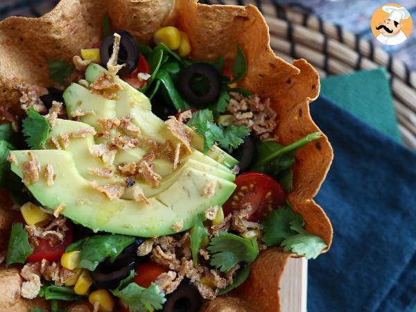 How to make tortilla bowls? easy salad without dishes! - photo 3