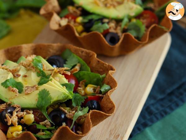 How to make tortilla bowls? easy salad without dishes! - photo 4