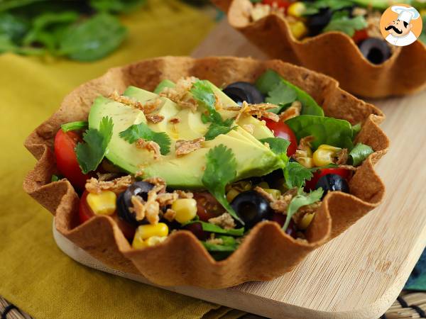 How to make tortilla bowls? easy salad without dishes! - photo 5