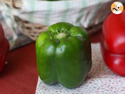 How to peel raw bell peppers?