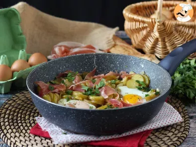 Huevos rotos, the super easy Spanish recipe - Broken eggs, photo 5