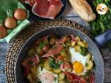 Huevos rotos, the super easy Spanish recipe - Broken eggs, photo 3