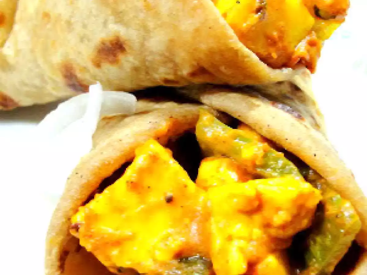 Husband's Treat- Paneer Tikka Kathi Roll
