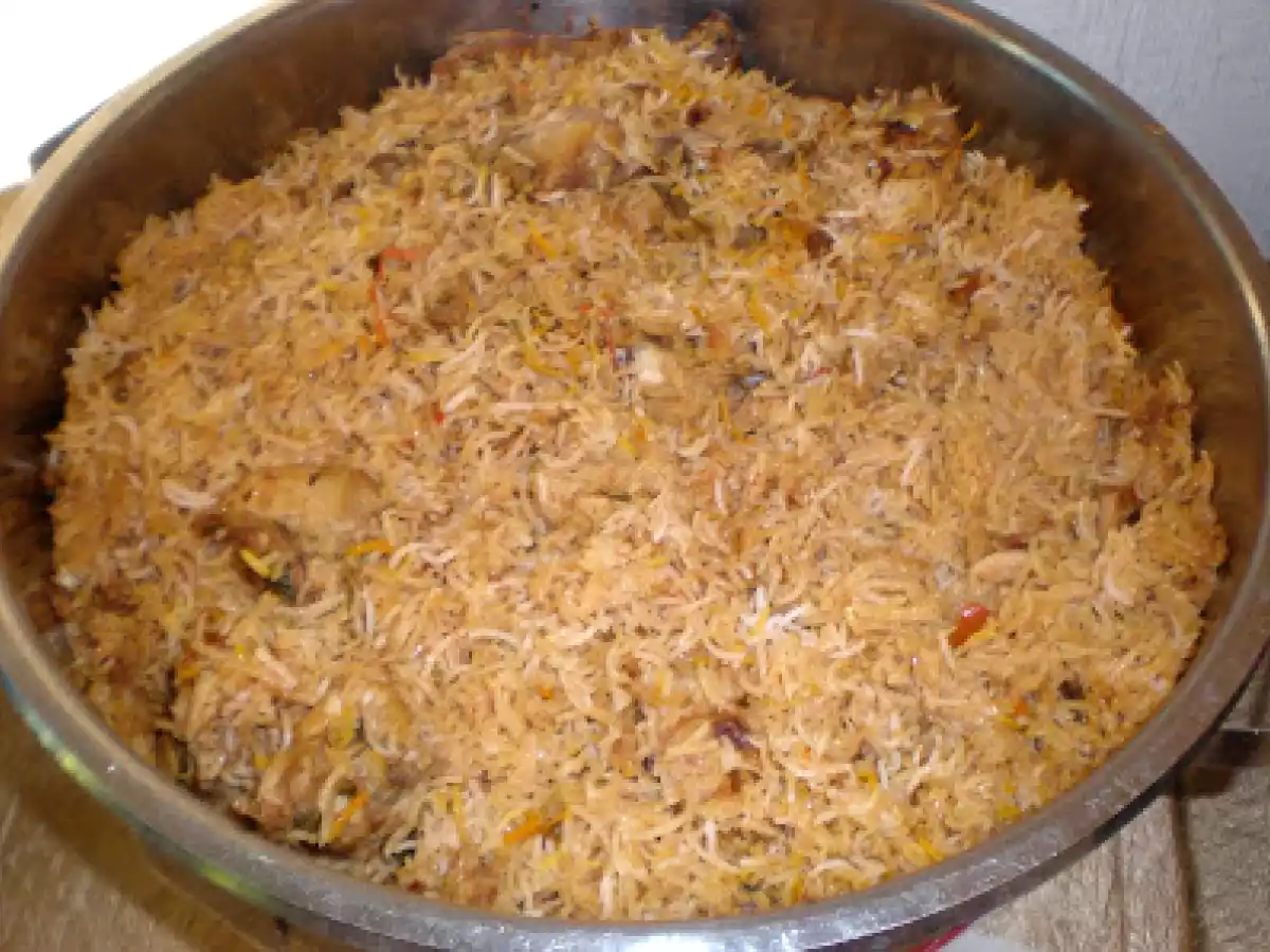 Hyderabadi Chicken Dum Biryani and Mirchi Ka Salan