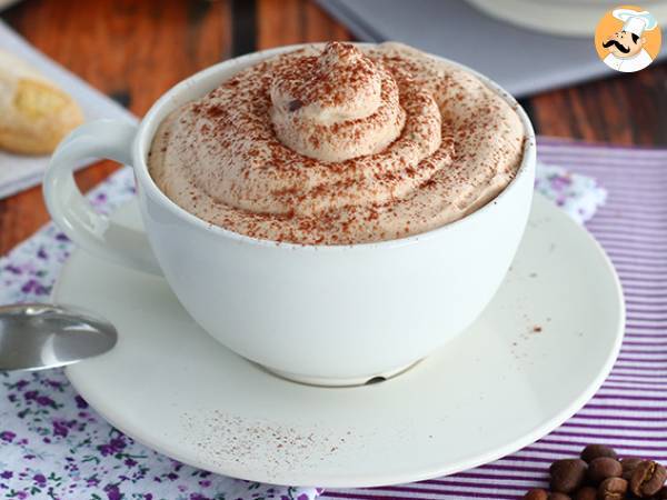 Iced cappuccino, a delicious coffee dessert