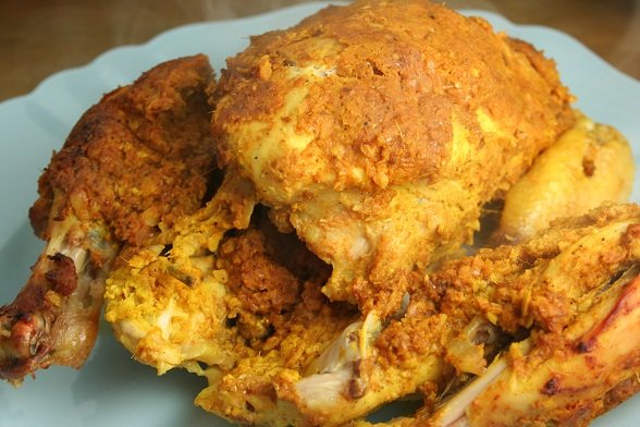 Indian baked whole chicken recipe: best chicken ever