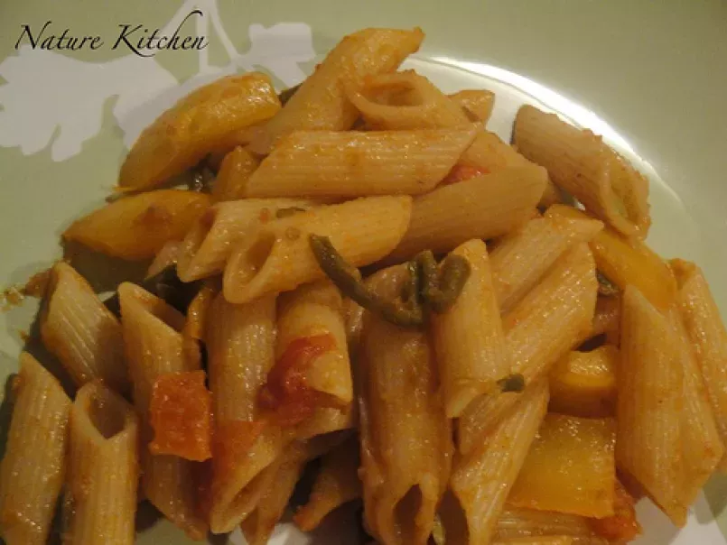 Indian style Pasta in spicy tomato sauce - photo 2