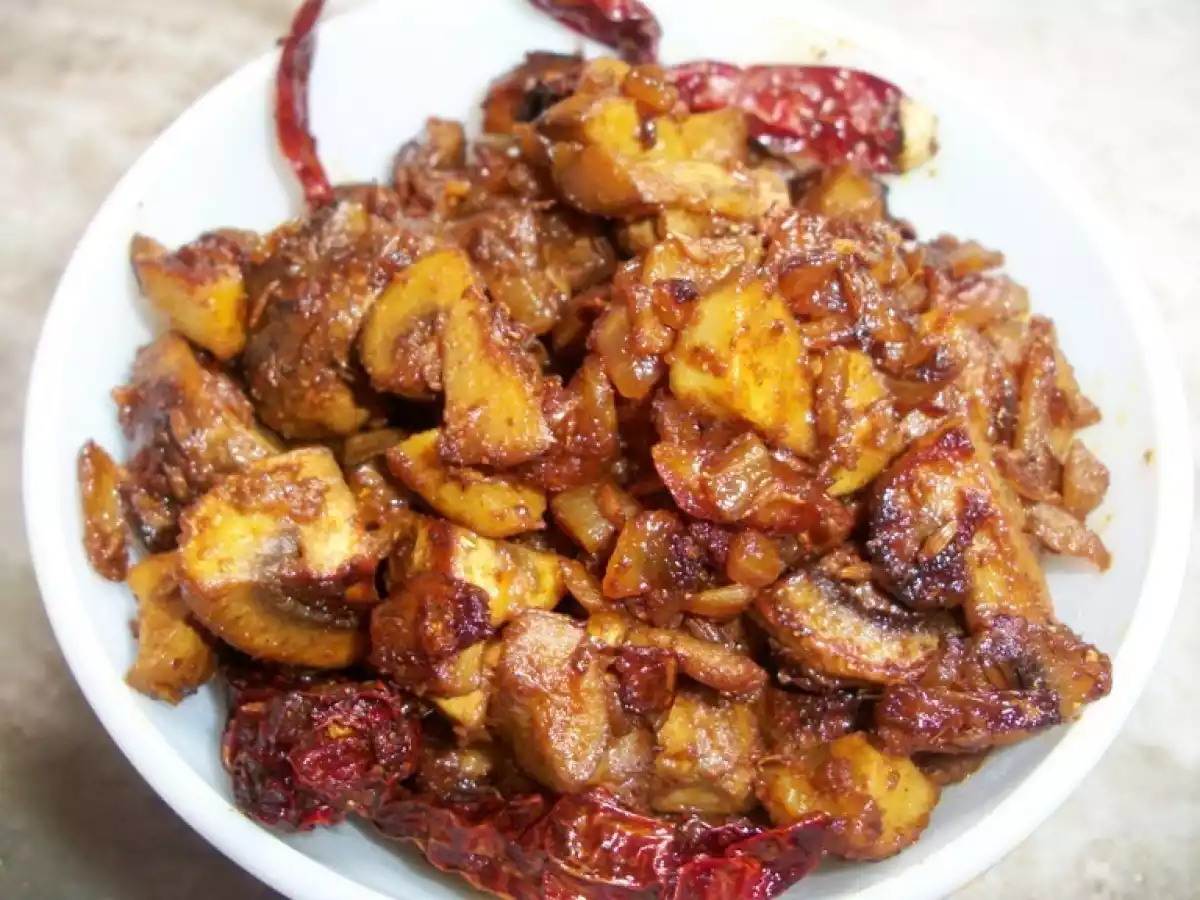 Indian Style Stir-Fry Mushroom