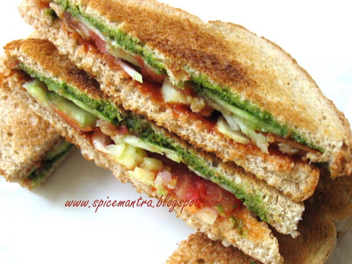 Indian version of Vegetable/ Vegan Toast Sandwich and an Award