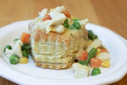 Individual chicken pot pie recipe - easy and tasty dinner