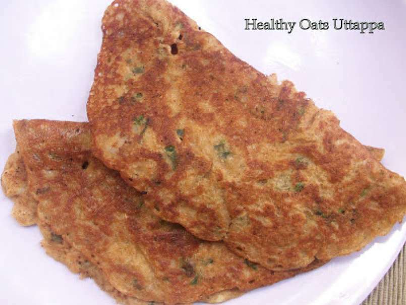 Instant Oats Uttappa(Savoury Oats Pancakes)