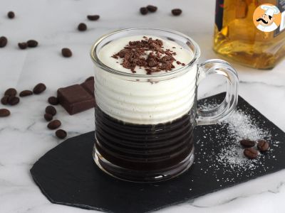 Irish Coffee (coffee with whisky and whipped cream)