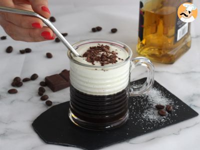 Irish Coffee (coffee with whisky and whipped cream) - photo 3