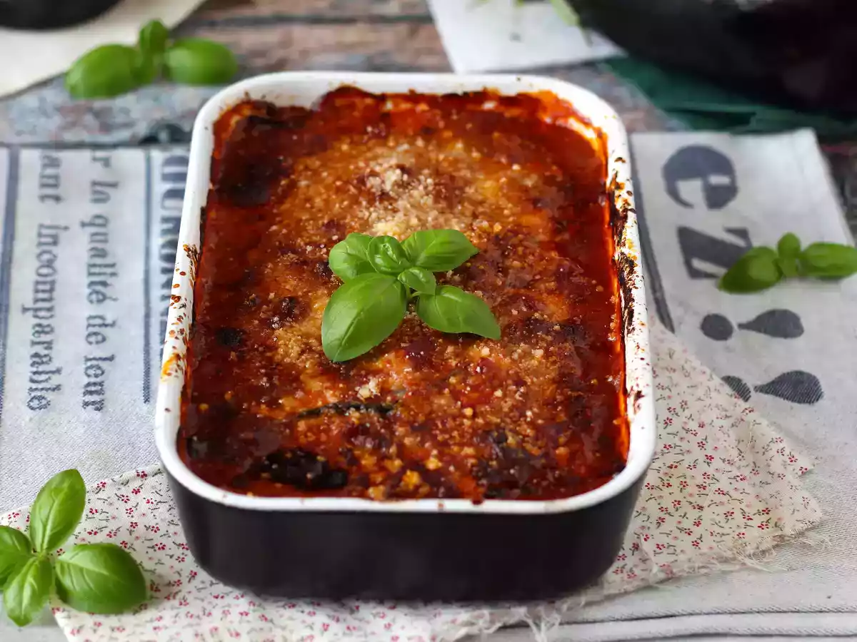 Italian eggplant gratin parmigiana - photo 2