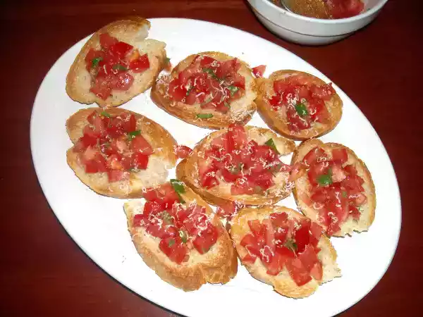 Italian sausage stuffed peppers and bruschetta recipes