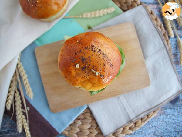 Italian style burger: pesto, sundried tomatoes, mozzarella - photo 4