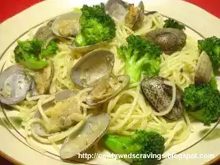 Japanese asari pasta recipe = clam pasta