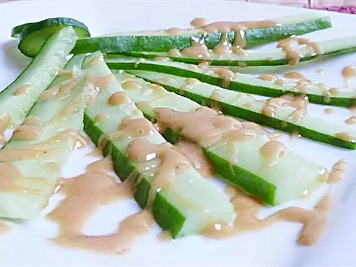 Japanese Cucumber Kyuri in Creamy Peanut Butter
