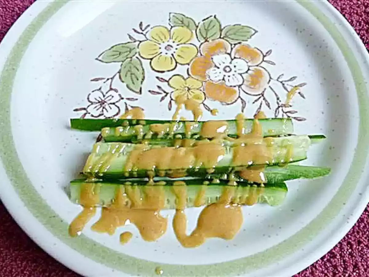Japanese Cucumber Kyuri in Creamy Peanut Butter - photo 2
