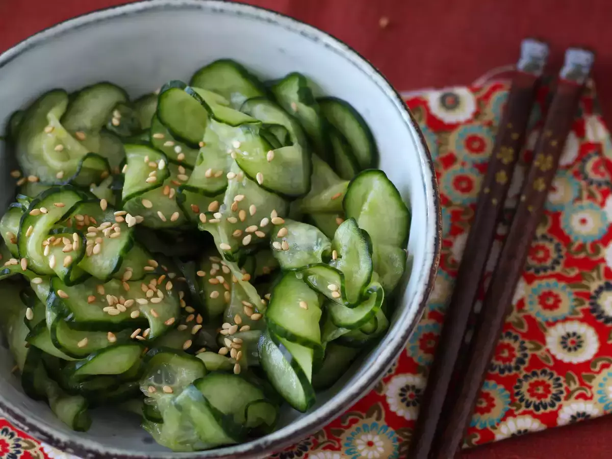 Japanese-style marinated cucumber salad – Sunomono - photo 2