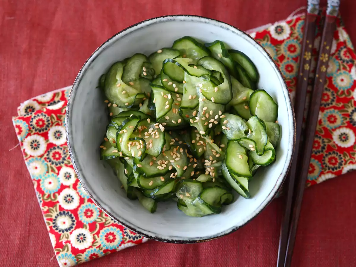 Japanese-style marinated cucumber salad – Sunomono - photo 3