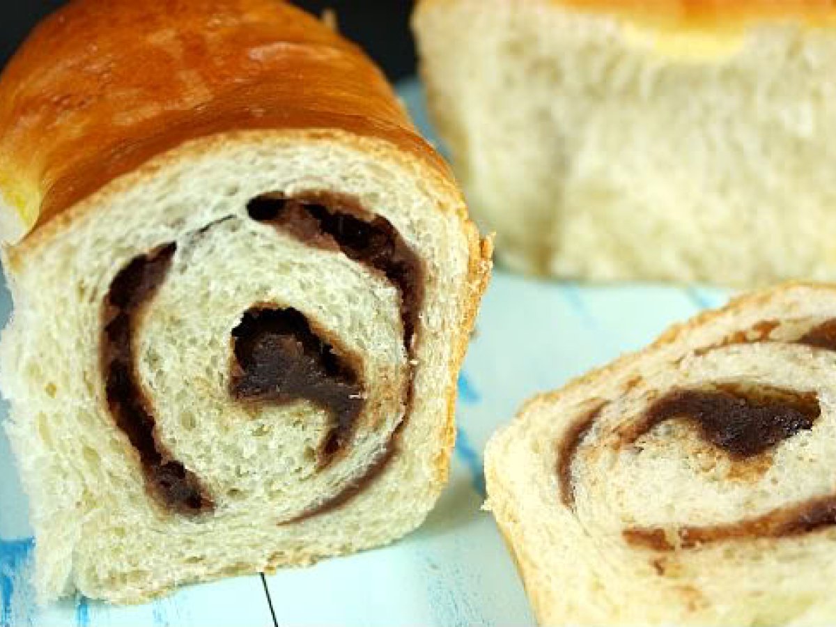 Japanese Style Red Bean Swirl Bread - photo 3