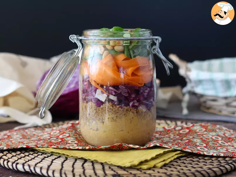 Jar salad: our easy-to-make vegetarian version, photo 1