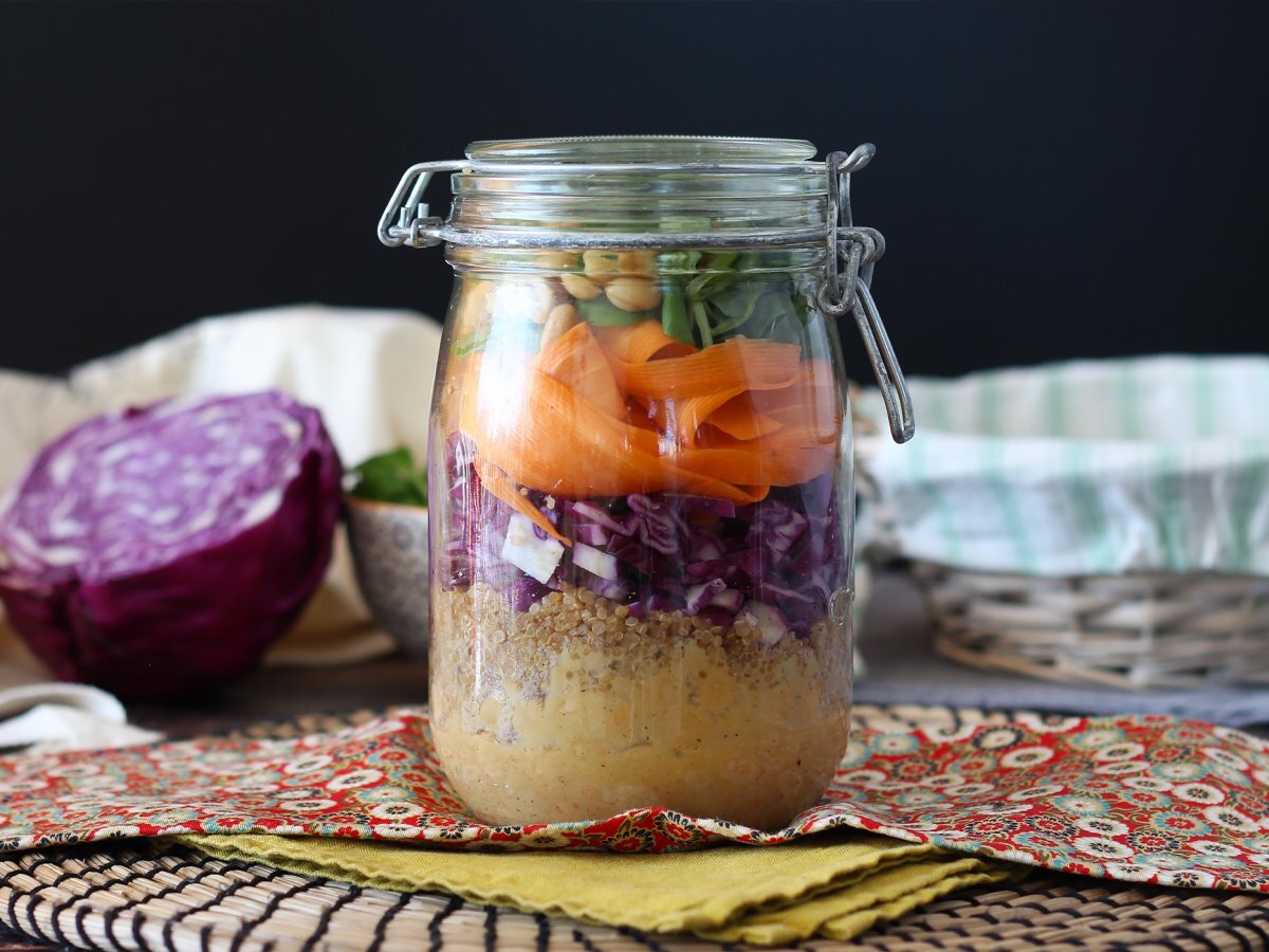 Jar salad: our easy-to-make vegetarian version - photo 3