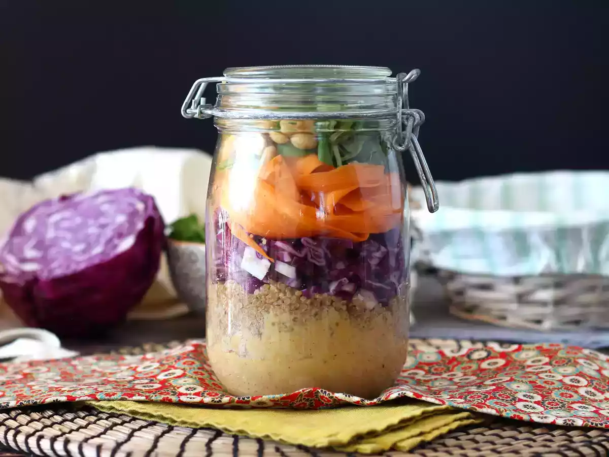 Jar salad: our easy-to-make vegetarian version - photo 3
