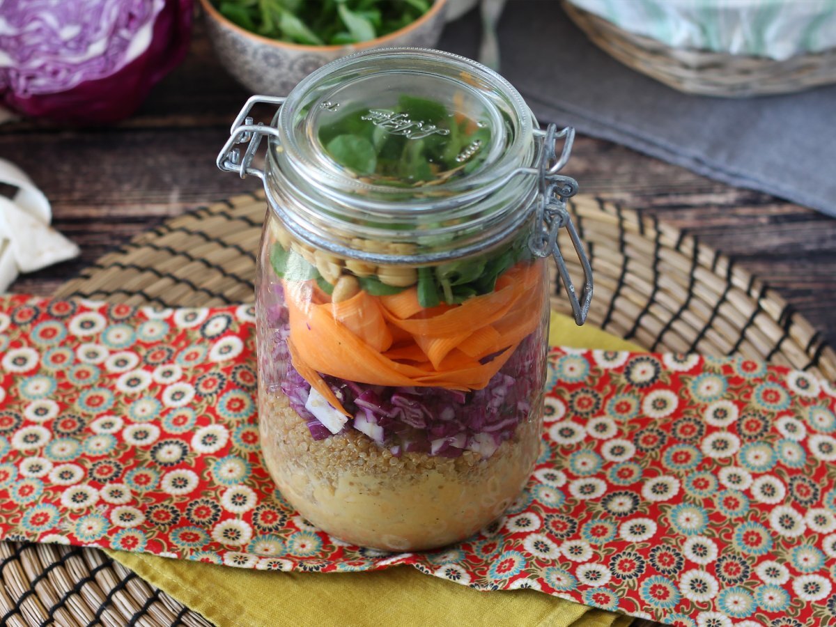 Jar salad: our easy-to-make vegetarian version - photo 5