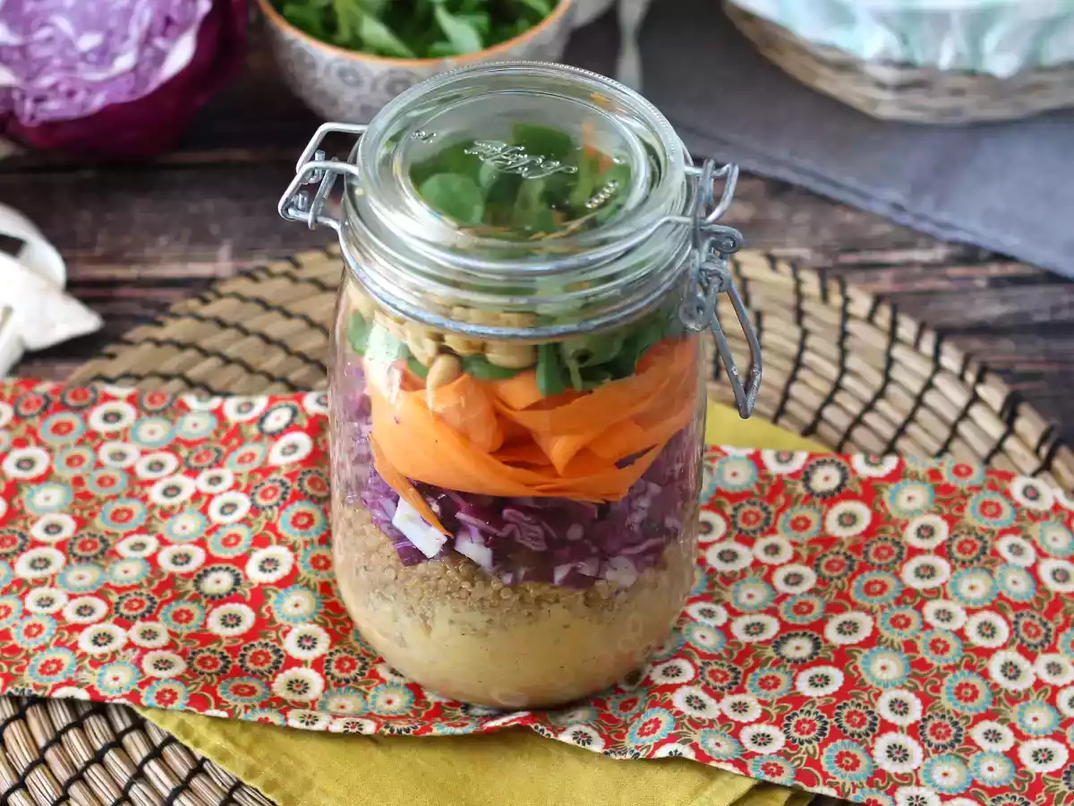 Jar salad: our easy-to-make vegetarian version - photo 5