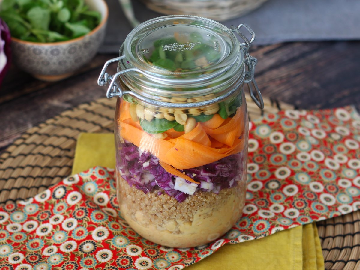 Jar salad: our easy-to-make vegetarian version - photo 7