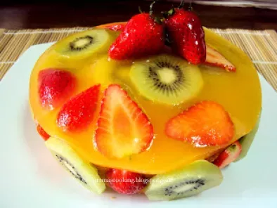 Rose Milk Fruit Cake | Agar Agar Fruit Cake | Recipe | Rose milk, Fruit cake,  Pretty food