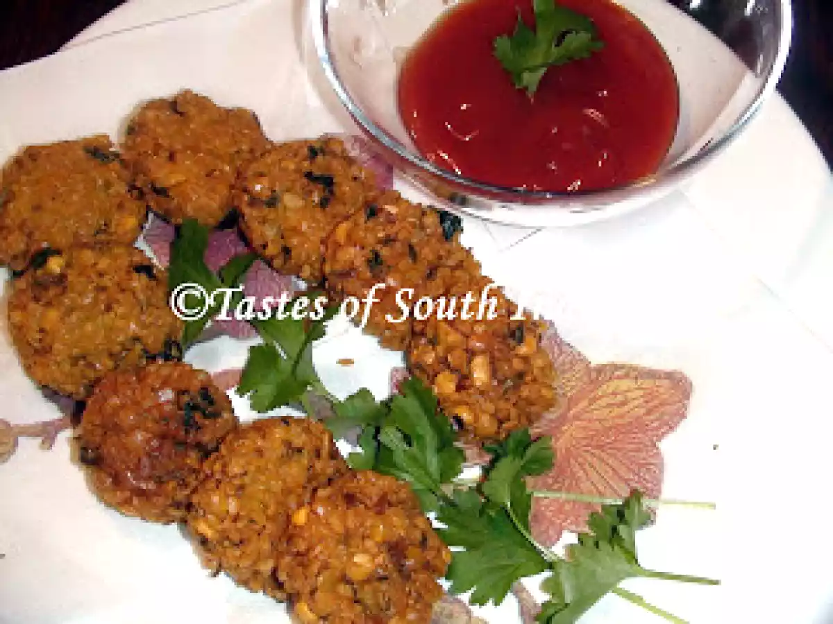 Kadala Parippu Vada/Chickpeas Lentil Vada