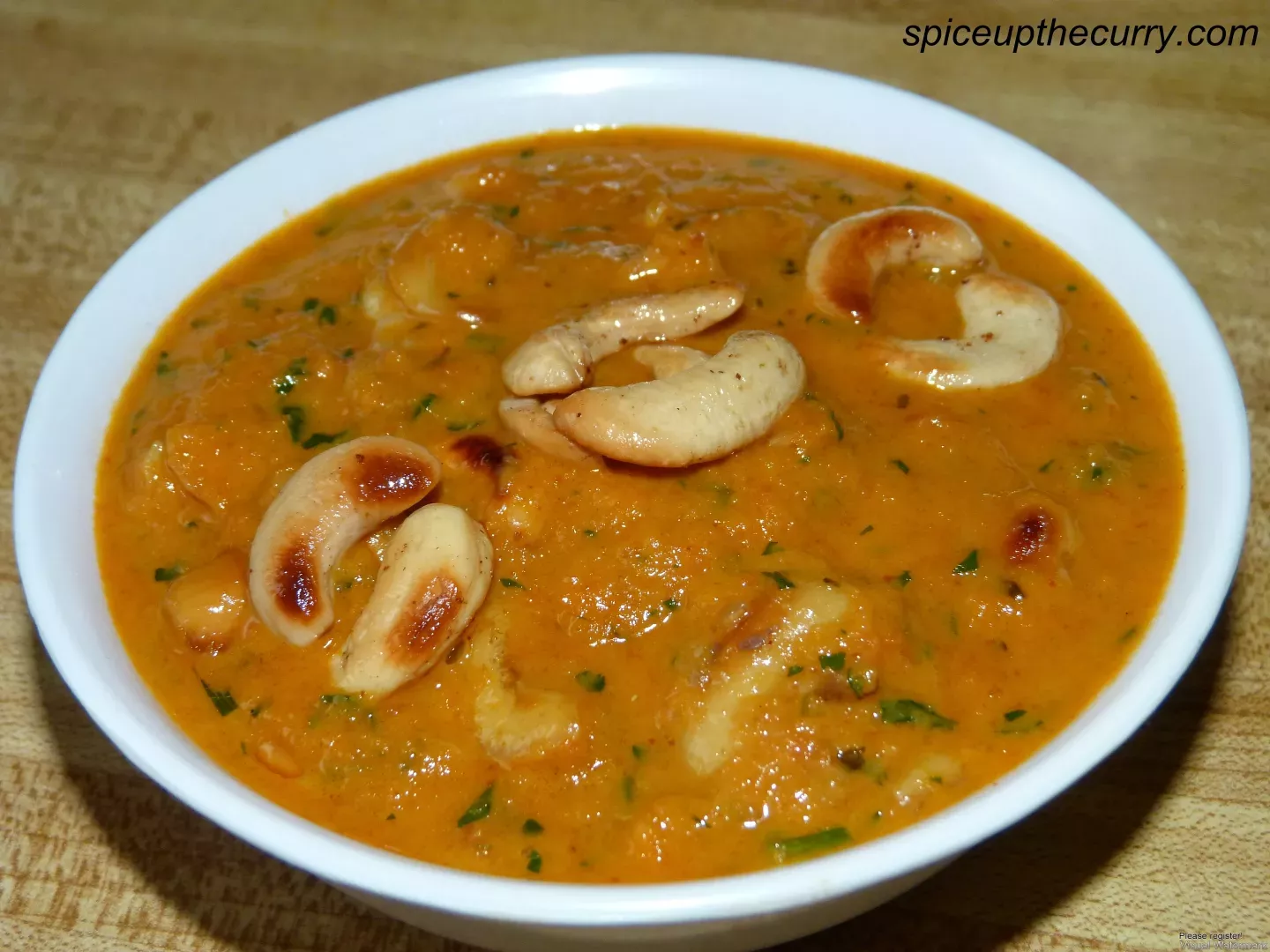 Kaju butter masala (cashew curry), Recipe Petitchef