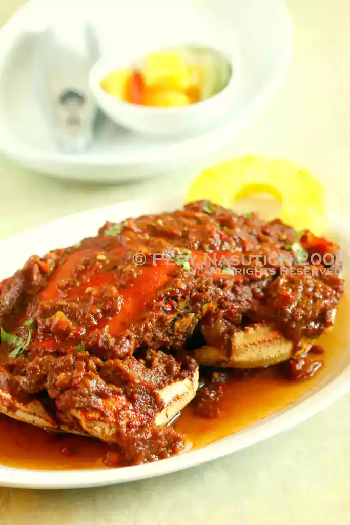 Padang crab recipe in spicy sauce