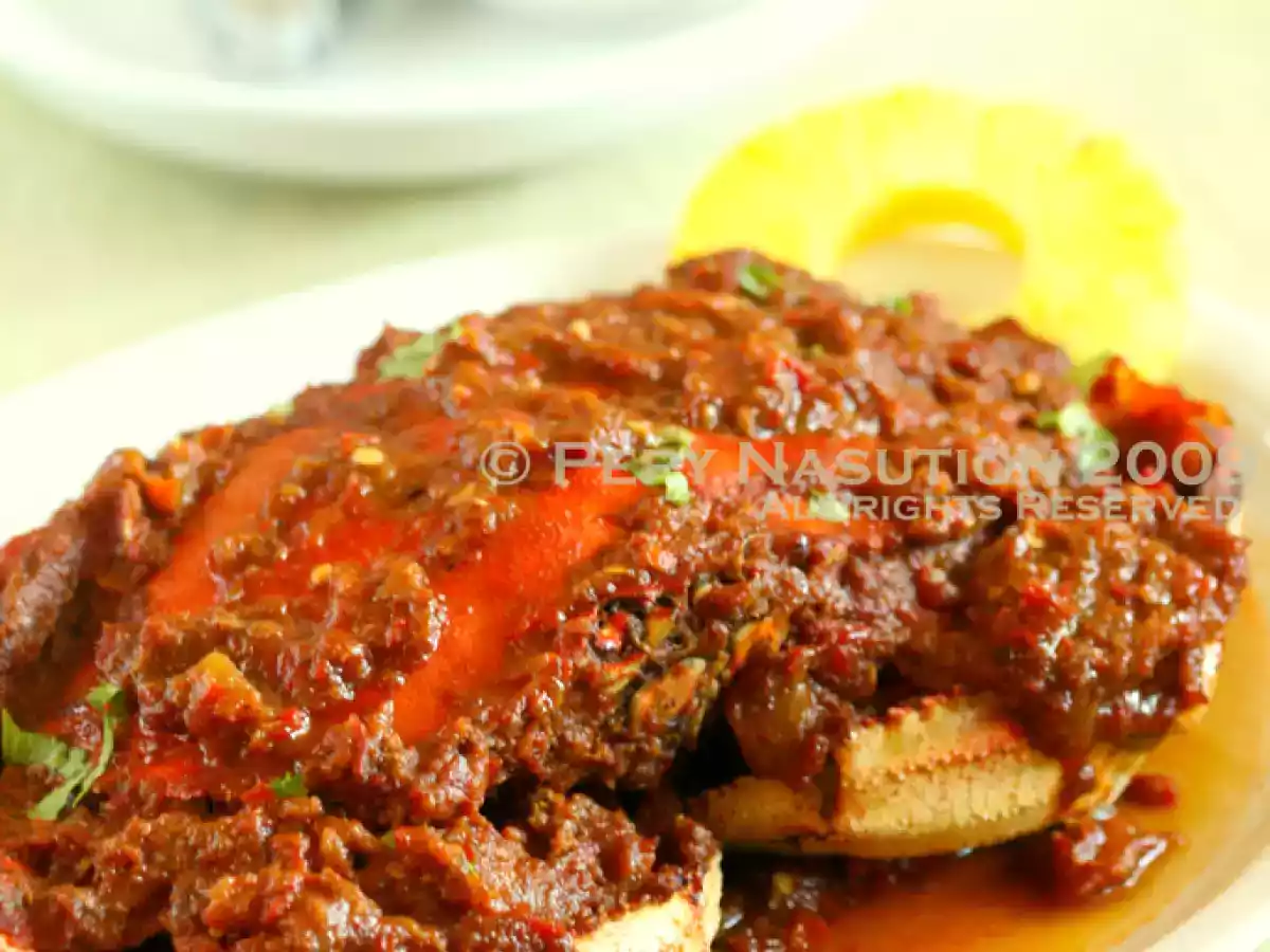 Kepiting Saus Padang - Crab in Padangese Sauce