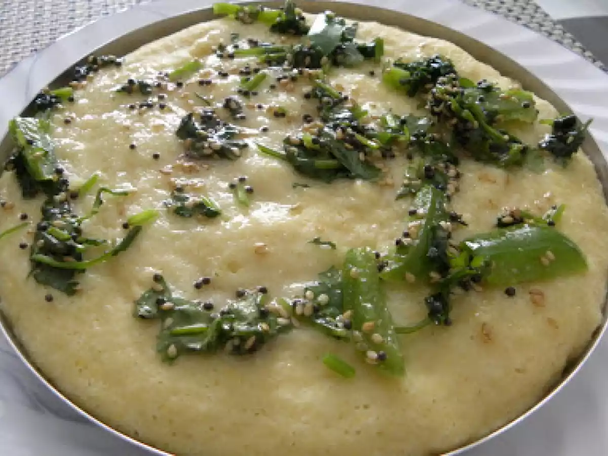 Khaman Dhokla - Spongy Chana Dal Cake
