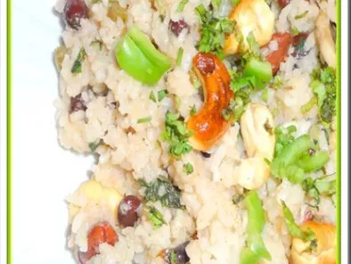 Kidney Bean, Mushroom and Cashew Nut Risotto