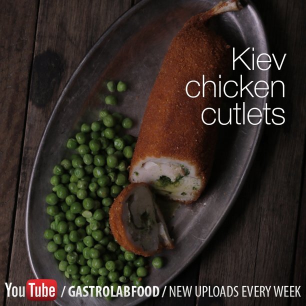 Kiev chicken cutlets, Recipe Petitchef