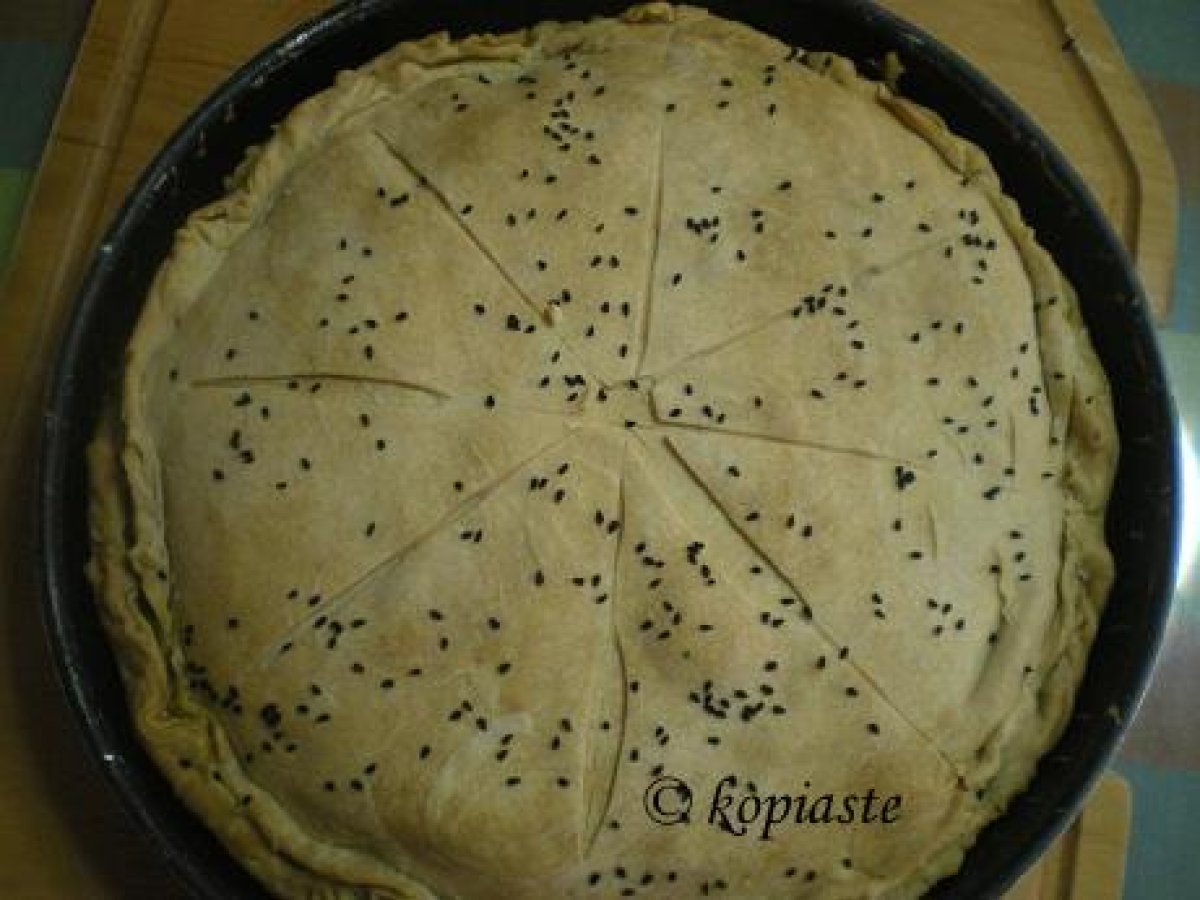 Kolokythopita me Myzithra (Savory Pumpkin Pie) - photo 3