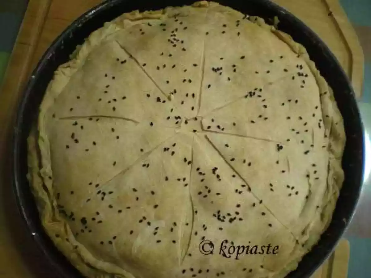 Kolokythopita me Myzithra (Savory Pumpkin Pie) - photo 3