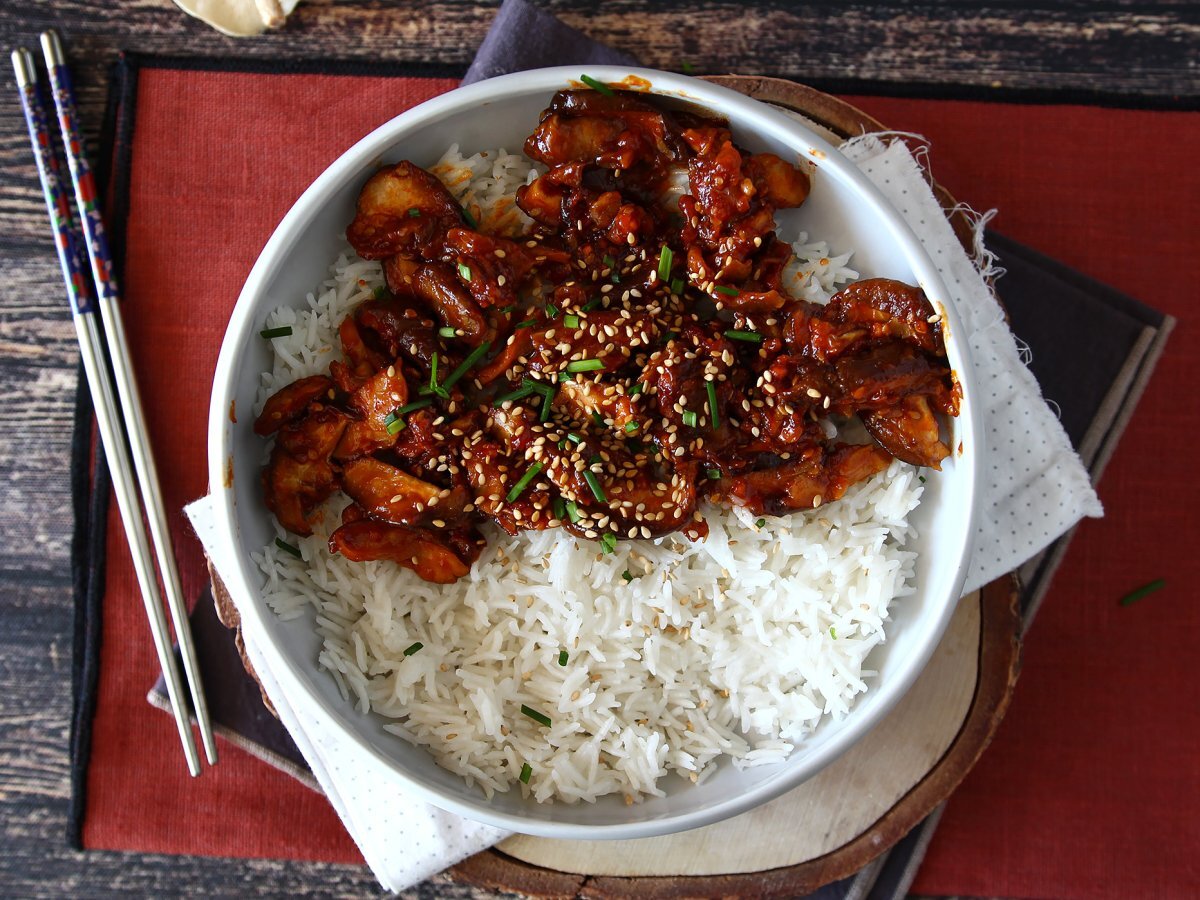 Korean style mushrooms - Shiitake mushrooms with Gochujang sauce - photo 4