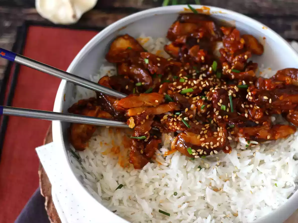Korean style mushrooms - shiitake mushrooms with gochujang sauce - photo 5