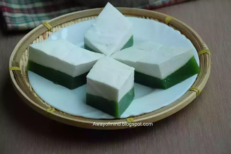 Steamed coconut pudding recipe: kuih talam made easy